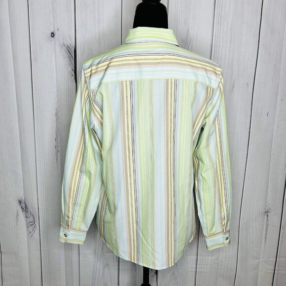 Pendleton Womens Sz 10P Petite Button Up Shirt Non Iron Shaped Fit Multicolor - Picture 9 of 11